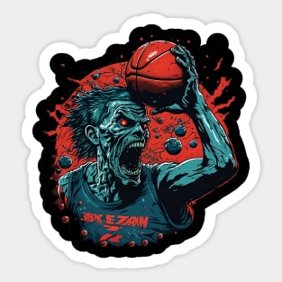 Zombie Basket Sticker